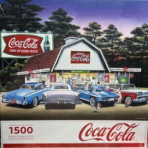 COCA COLA Night On The Town by Springbok 1500 Piece Jigsaw Puzzle  SEALED NEW